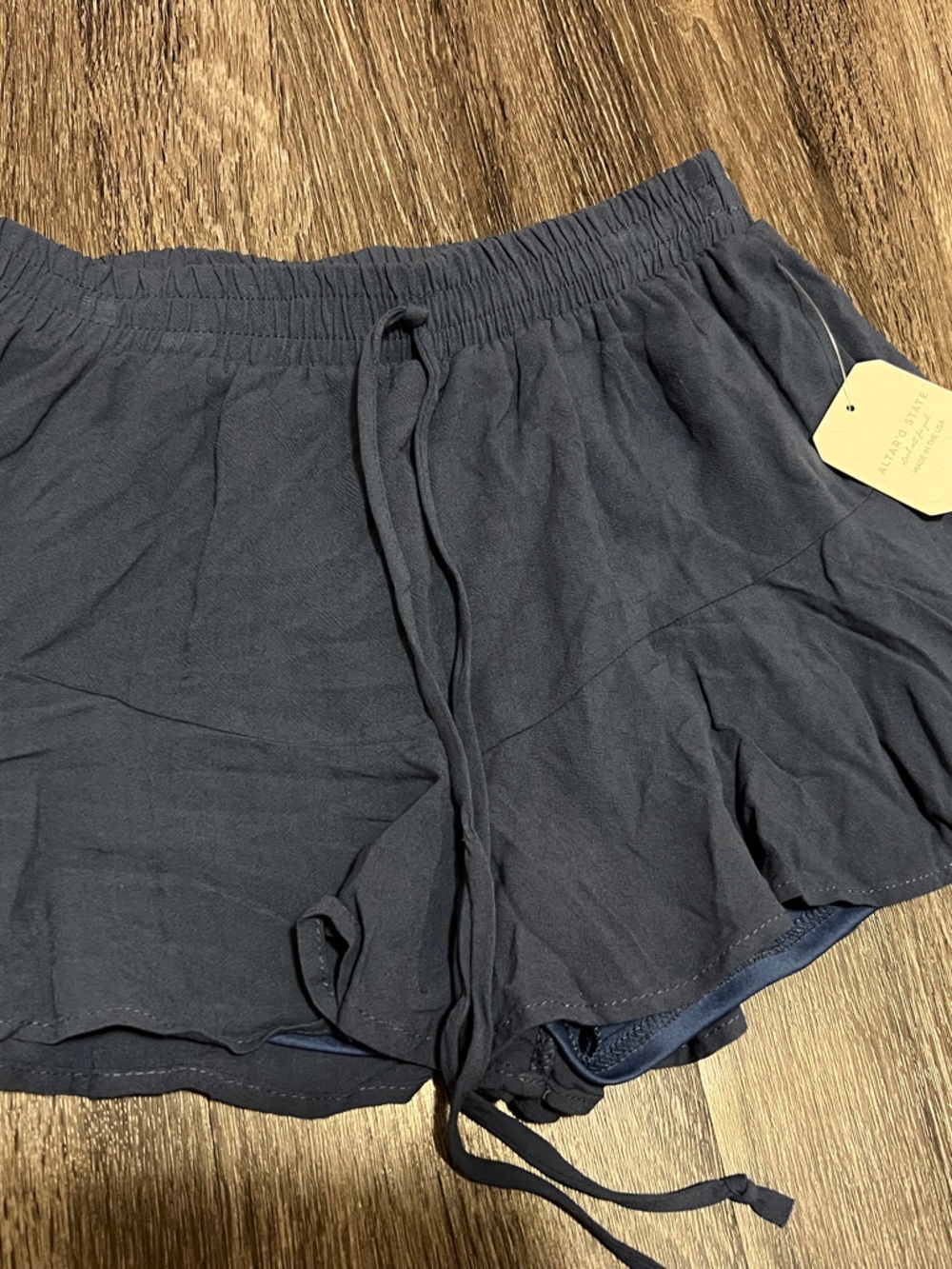 Altar'd State Blue Tiered Short